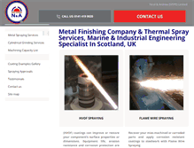 Tablet Screenshot of metal-spraying-services.co.uk